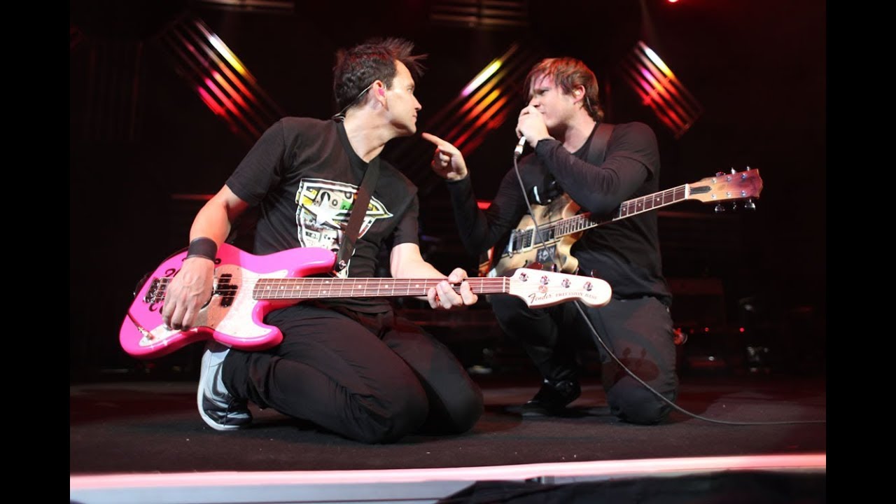 Audience at a blink 182 concert